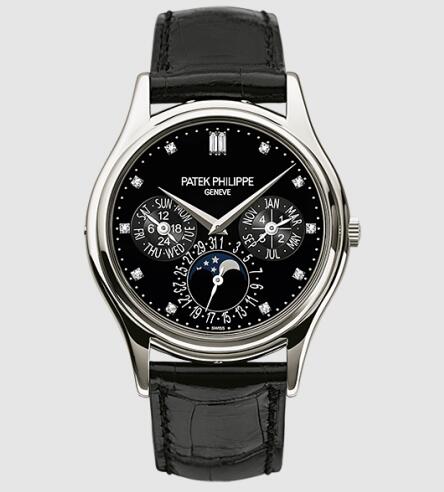 Patek Philippe Grand Complications Perpetual Calendar 5140 Platinum Black 5140P-013 Replica Watch